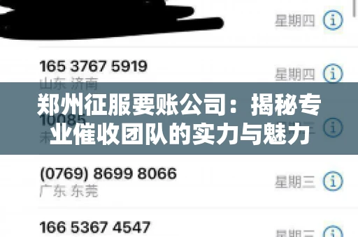 郑州征服要账公司：揭秘专业催收团队的实力与魅力