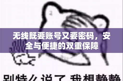 无线既要账号又要密码，安全与便捷的双重保障